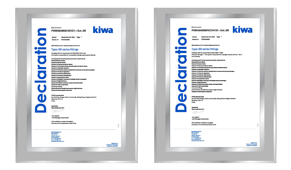 LANSHI 6D系列双卡套接头通过关键氢能标准测试，助力氢燃料汽车安全升级