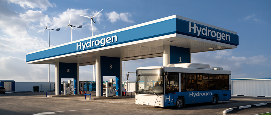 蓝狮在线管件及阀门在氢燃料车辆与加氢站应用图